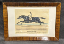 Load image into Gallery viewer, Framed Coloured Lithograph - "Longfellow" - 1870's Race Horse - King of the Turf