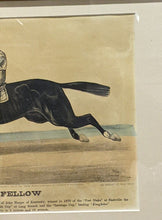 Load image into Gallery viewer, Framed Coloured Lithograph - "Longfellow" - 1870's Race Horse - King of the Turf