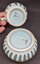 Load image into Gallery viewer, Vintage SADLER Teal With Gold Sheaf Detail Creamer & Open Sugar Bowl
