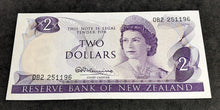 Load image into Gallery viewer, 1967-68 Reserve Bank of New Zealand $2 Bank Note - Signed Fleming