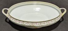 Load image into Gallery viewer, Vintage Limoges Haviland Covered Vegetable Dish - Small Rose Border