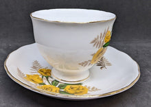 Load image into Gallery viewer, Vintage Royal Vale Bone China Tea Cup & Saucer - Yellow Roses