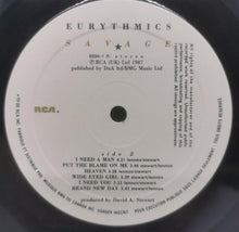 Load image into Gallery viewer, Savage by Eurythmics (1988, 12" Vinyl Record) Excellent