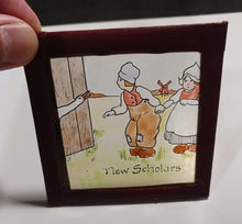 Load image into Gallery viewer, Lot of 7 Glass Pane Painted Artwork (3 1/2" x 3 1/2")