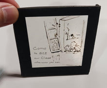 Load image into Gallery viewer, Lot of 7 Glass Pane Painted Artwork (3 1/2" x 3 1/2")