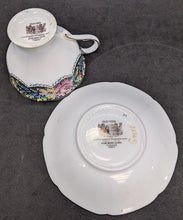 Load image into Gallery viewer, Vintage Double Mark Paragon Fine Bone China Petit Point Demitasse Cup & Saucer