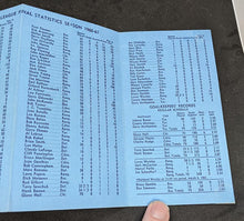 Load image into Gallery viewer, 1960-61 National Hockey League Final Statistics Pamphlet