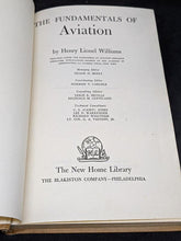 Load image into Gallery viewer, 1946 Publication, The Fundamentals Of Aviation by H. Williams