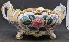 Load image into Gallery viewer, Beautiful SPODE Fine Bone China Handled Centerpiece Bowl - Gold & Flowers