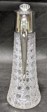 Load image into Gallery viewer, 1900 Heath & Middleton Sterling Silver English Crystal Claret Jug