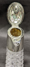 Load image into Gallery viewer, 1900 Heath & Middleton Sterling Silver English Crystal Claret Jug