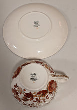 Load image into Gallery viewer, Spode Copeland - Indian Tree, Orange Rust -Tea Cup & Saucer
