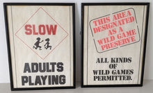 Load image into Gallery viewer, 2 Framed "Naughty" / "Adult Funny" Posters - 14.75" x 12.5"