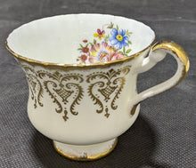 Load image into Gallery viewer, Paragon Tea Cup & Saucer White, Floral & Gold