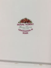 Load image into Gallery viewer, Royal Albert Centennial Rose Sandwich Plate / Tray for Cream & Sugar