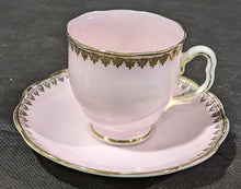 Load image into Gallery viewer, Birks Ellis Ryrie Toronto Demitasse Cup & Saucer - Pink & Gold