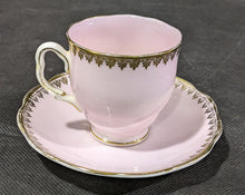 Load image into Gallery viewer, Birks Ellis Ryrie Toronto Demitasse Cup & Saucer - Pink & Gold