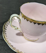 Load image into Gallery viewer, Birks Ellis Ryrie Toronto Demitasse Cup & Saucer - Pink & Gold
