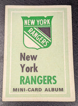 Load image into Gallery viewer, 1969 OPC New York Rangers Mini-Card Album - No Stickers - Ratelle