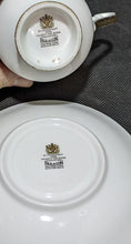 Load image into Gallery viewer, Paragon Fine Bone China Teacup & Saucer - White & Gold
