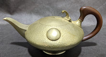 Load image into Gallery viewer, Real English Pewter Tea Pot, Cream & Sugar Set - Hammered Detail