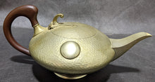 Load image into Gallery viewer, Real English Pewter Tea Pot, Cream & Sugar Set - Hammered Detail