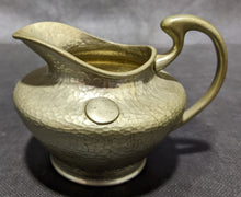 Load image into Gallery viewer, Real English Pewter Tea Pot, Cream & Sugar Set - Hammered Detail