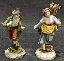 Load image into Gallery viewer, Pair of Vintage Ceramic Figurines - Man & Woman - AS IS - Maker Unknown