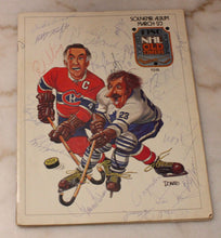 Load image into Gallery viewer, 1980 March 23 NHL Souvenir Album Signed by HOF Player Maurice Richard & Others