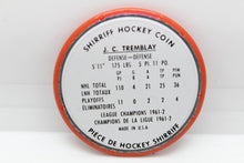Load image into Gallery viewer, 1962-63 Shirriff J.C. Tremblay NHL Hockey Coin