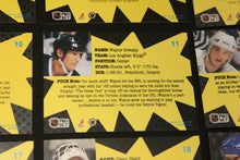 Load image into Gallery viewer, Pro Set 1991-92 PUCK Hockey Near Complete Set 29/30 with Wayne Gretzky Card