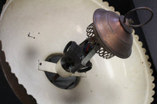 Load image into Gallery viewer, Vintage Art Deco Copper 3 Bulb Light Fixture