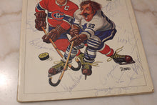 Load image into Gallery viewer, 1980 March 23 NHL Souvenir Album Signed by HOF Player Maurice Richard & Others