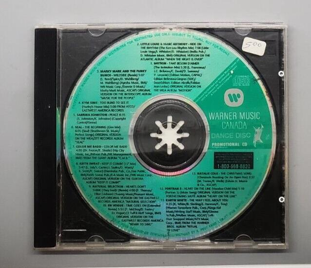 Warner Music Canada: Dance Disc Vol. 8 by Various Artists (CD, Dec. 1991)