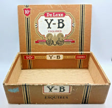 Load image into Gallery viewer, Vintage Y-B YOCUM BROTHERS ESQUIRES Quality Cigars DE LUXE Cigar Box
