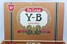 Load image into Gallery viewer, Vintage Y-B YOCUM BROTHERS ESQUIRES Quality Cigars DE LUXE Cigar Box
