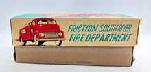 Load image into Gallery viewer, 1950&#39;s Japan Friction Fire Truck, South River Fire Department - Mint in box
