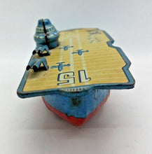 Load image into Gallery viewer, Vintage Tin Friction Antietam Aircraft Carrier (Japan)
