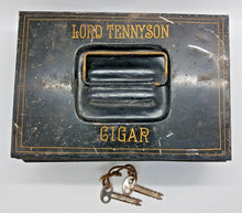 Load image into Gallery viewer, 1905 Lord Tennyson Cigar Cash Box Rare with Keys &amp; Tray (Davis &amp; Sons, Montreal)
