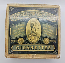 Load image into Gallery viewer, 1900&#39;s Marshall&#39;s Prepared Cubeb Medical Cigarettes Box
