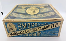 Load image into Gallery viewer, 1900&#39;s Marshall&#39;s Prepared Cubeb Medical Cigarettes Box
