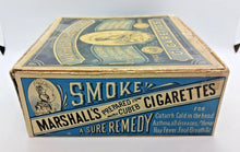 Load image into Gallery viewer, 1900&#39;s Marshall&#39;s Prepared Cubeb Medical Cigarettes Box
