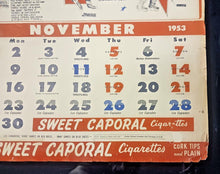 Load image into Gallery viewer, 1952-53 Montreal Canadiens World&#39;s Champions Sweet Caporal Hockey Calendar
