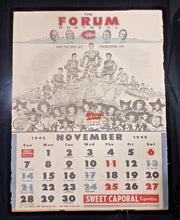 Load image into Gallery viewer, 1948 Montreal National Jr Champions J.A.H.A Sweet Caporal Hockey Calendar Page
