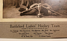 Load image into Gallery viewer, 1906-07 Battleford Ladies&#39; Hockey Team Photo Winners of McLurg Cup
