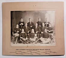 Load image into Gallery viewer, 1908-09 Albert College Hockey Team Cabinet Photo
