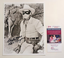 Load image into Gallery viewer, Clayton Moore Lone Ranger Signed 8&quot; x 10&quot; Photo with JSA COA A194936
