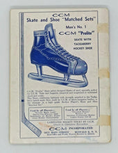 Load image into Gallery viewer, 1949 Official Hockey Guide &quot;Who&#39;s Who in Hockey&quot; Jim Hendy Sticker
