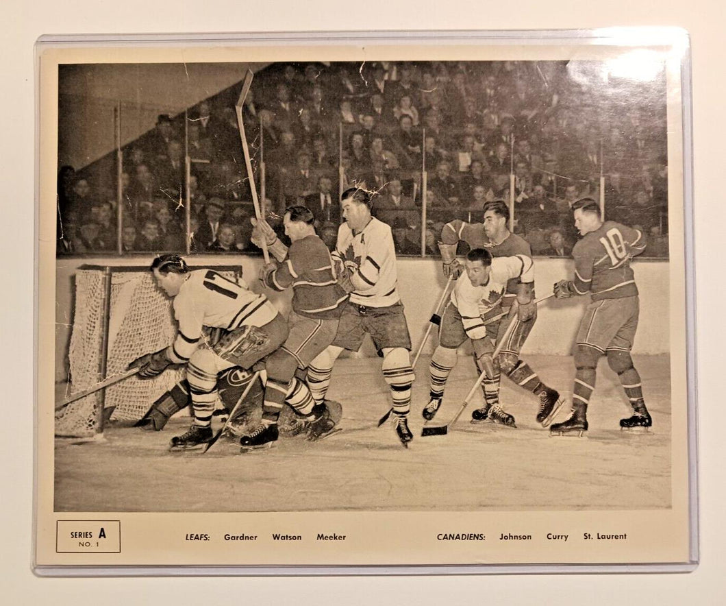 1950 Quaker OATS Action Shot Series A, Toronto Maple Leafs Photo