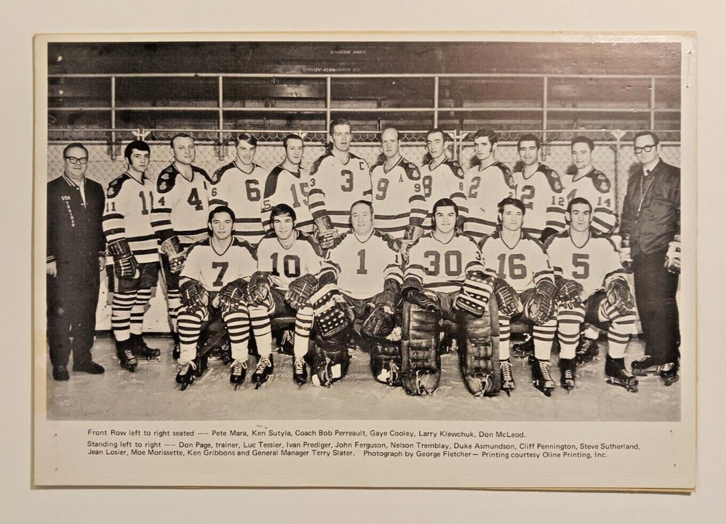 1969-1970 IHL Des Moines Oak Leafs Photo